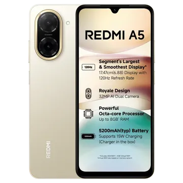 REDMI A5 (Jaisalmer Gold, 64 GB)  (3 GB RAM)