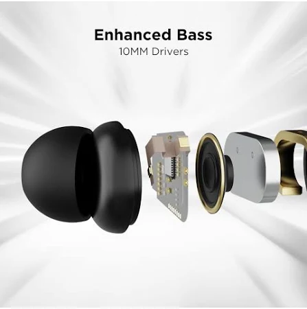 boAt Rockerz 195pro Bluetooth  (Fiery Black, In the Ear)