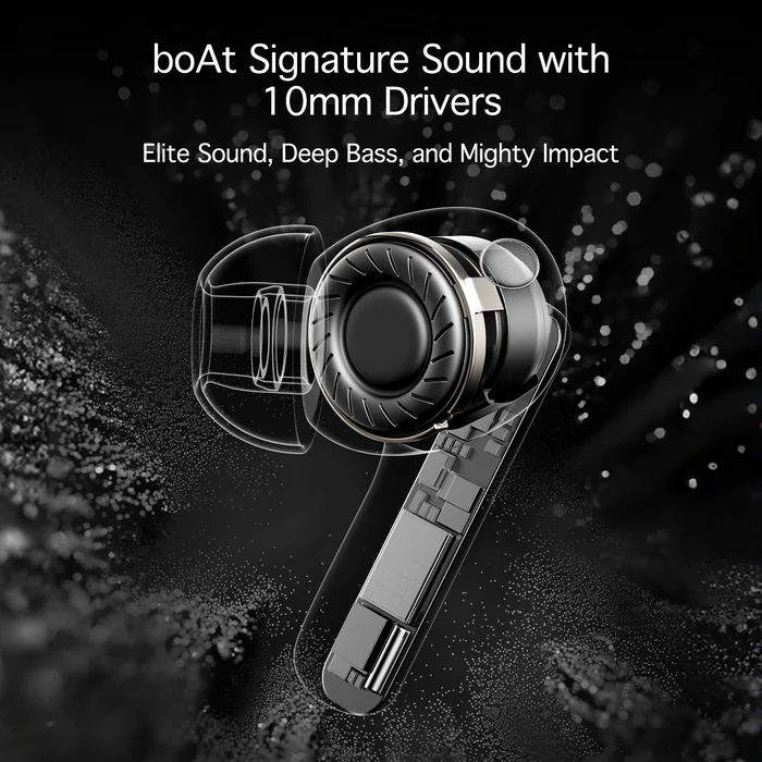 boAt Airdopes 181 Pro, 100H Battery, ENx,LED Display, Stream Ad Free Music via App Bluetooth  (Mocha Elegance, True Wireless)