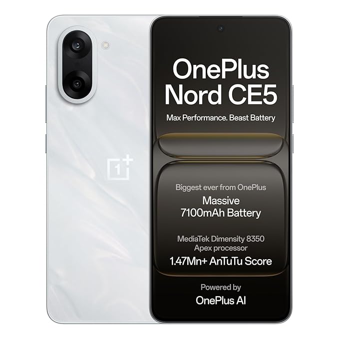 OnePlus Nord CE5 5G (Marble Mist, 128 GB)  (8 GB RAM)