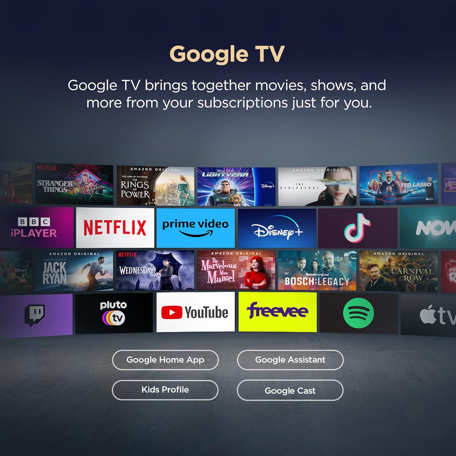 TCL 138 cm (55 inch) Ultra HD (4K) LED Smart Google TV 2025 Edition with MEMC | Dolby Vision-Atmos | HVA Panel & Metallic Bezel-Less  (55V6C)