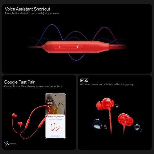 OnePlus Bullets Wireless Z3 Bluetooth  (Mambo Midnight, In the Ear)