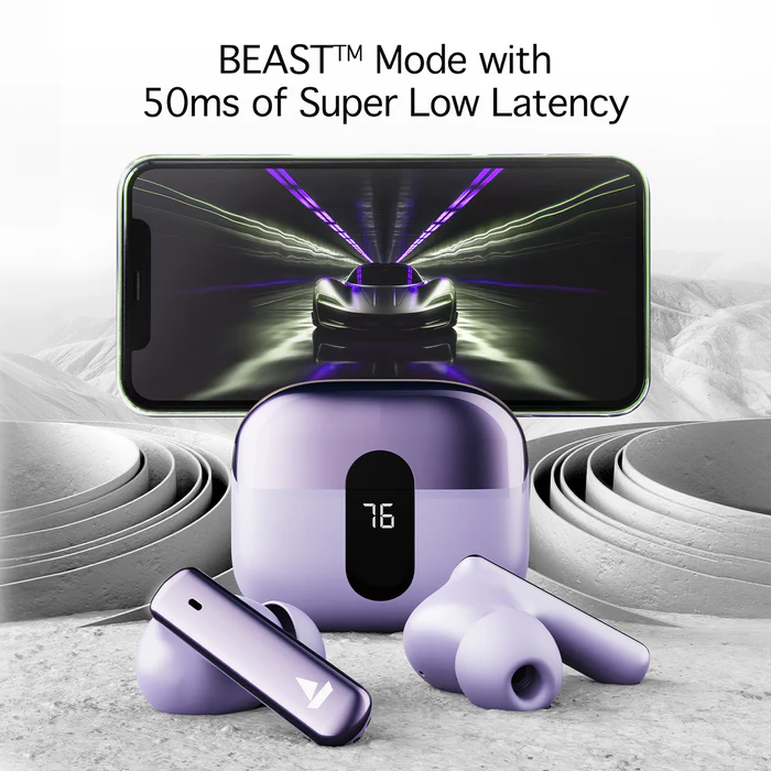 boAt Airdopes 181 Pro, 100H Battery, ENx,LED Display, Stream Ad Free Music via App Bluetooth  