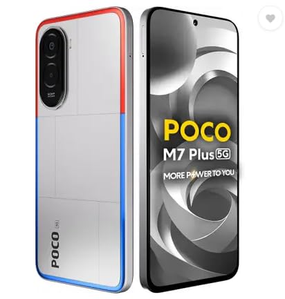 POCO M7 Plus 5G (Chrome Silver, 128 GB)  (6 GB RAM)