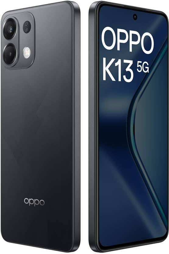 OPPO K13 5G with 7000mAh and 80W SUPERVOOC Charger In-The-Box (Prism Black, 128 GB)  (8 GB RAM)
