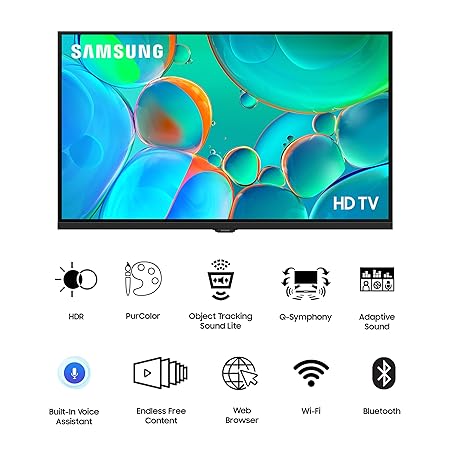 Samsung 80 cm (32 inch) HD Ready LED Smart Tizen TV 2025 Edition with Voice Assistance Remote Control | 100+ Free Channels | HDR 10+ Support |