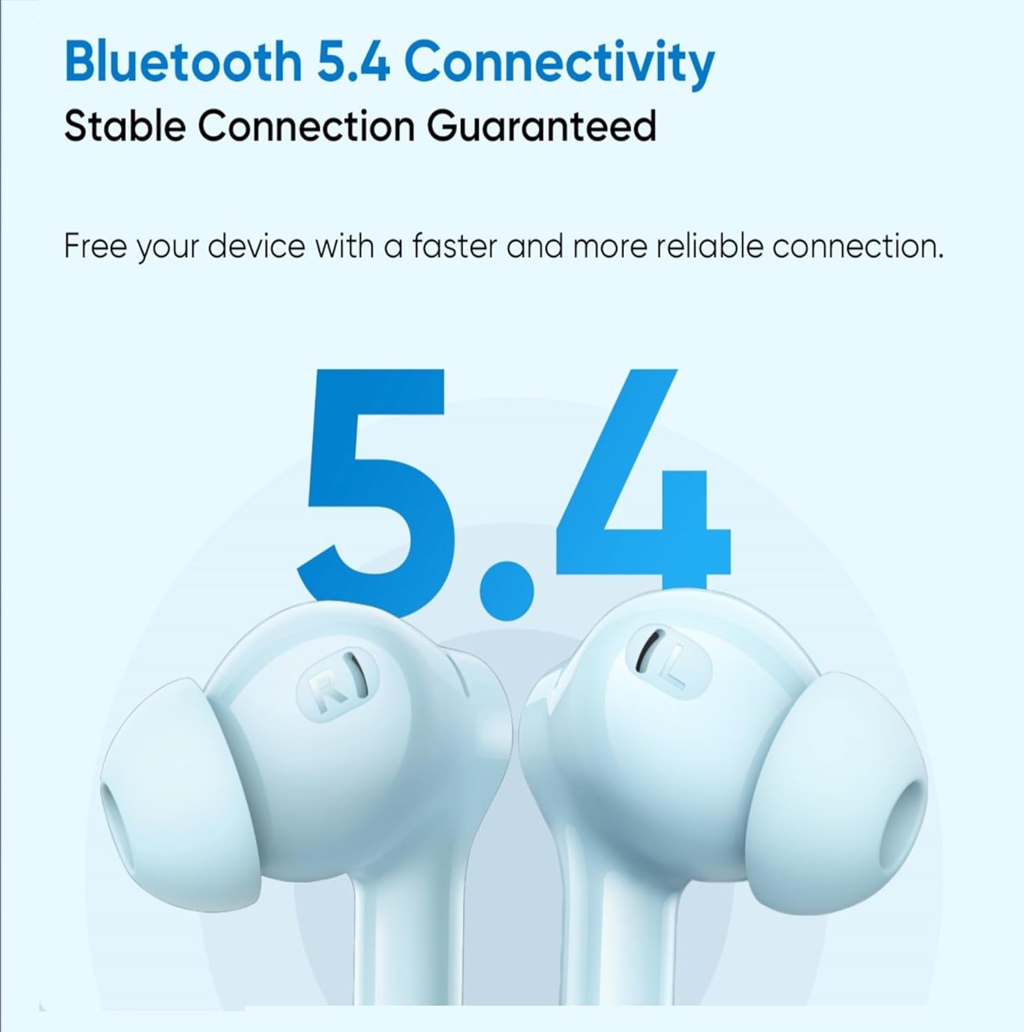 realme Buds T200x with 25dB ANC,12.4mm Dynamic Bass Drivers,48Hrs Playback, BT5.4, IP55 Bluetooth  (Frost Blue, True Wireless)