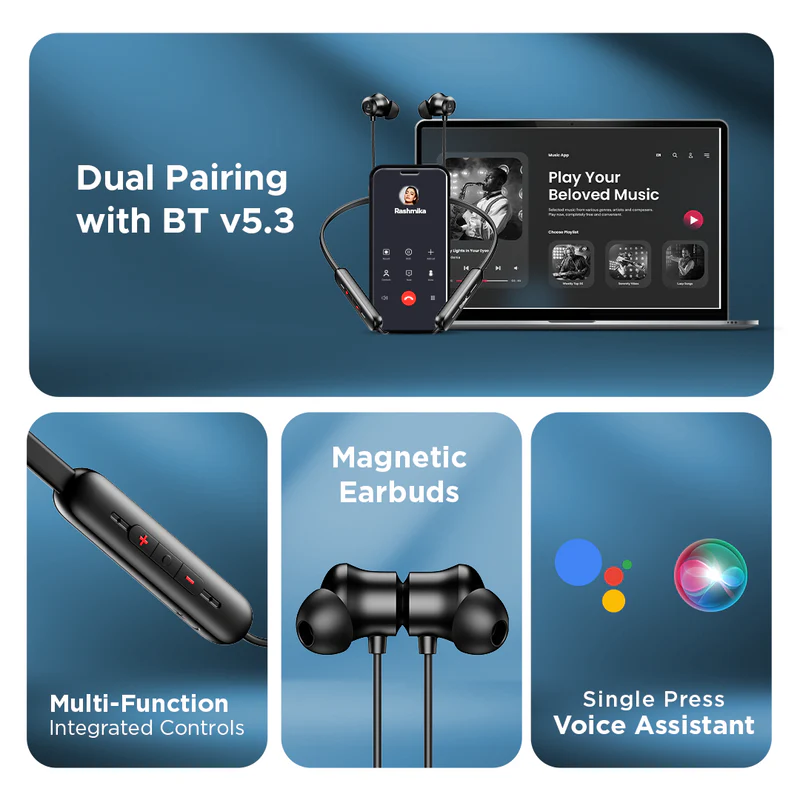 boAt Rockerz Summit Bluetooth  (Black, In the Ear)