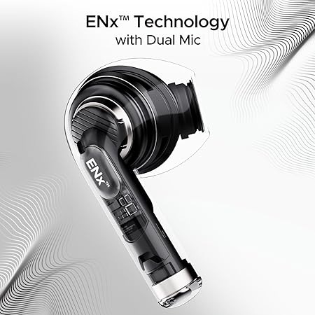 Boat Airdopes Joy, 35Hrs Battery, Fast Charge, IWP Tech, Low Latency, 2Mic ENx, Type-C Port, v5.3 Bluetooth Earbuds, TWS Ear Buds Wireless Earphones with mic(Jet Black)