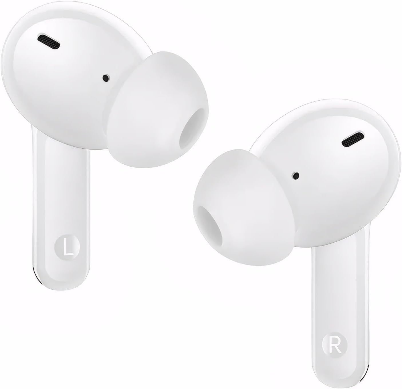 realme Buds T110 (RMA2306) with AI ENC for calls, 38 hours of Playback and Deep Bass Bluetooth  (Pop White, True Wireless)