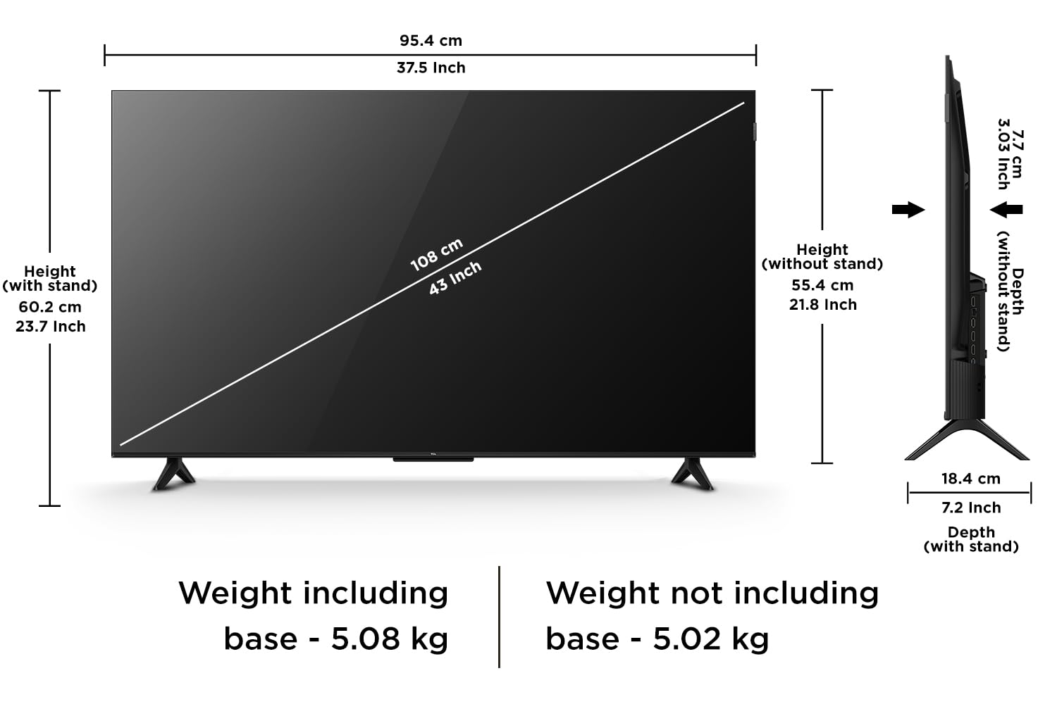TCL T6C 139 cm (55 inch) QLED Ultra HD (4K) Smart Google TV 2025 Edition with HDR 10+ | Dolby Vision- Atmos 24W |120 Hz Game Accelerator (DLG) | Metallic Bezel-Less  (55T6C)