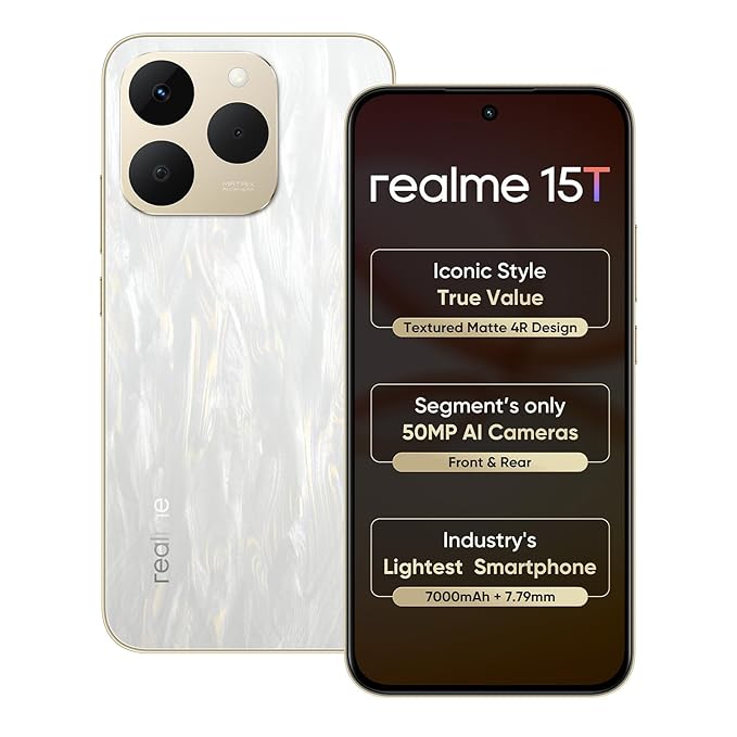 realme 15T 5G (Flowing Silver, 256 GB) (8 GB RAM)