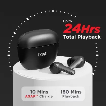 Loyal Edge Lightweight, 30-Hour Playback, Anc-115 Bluetooth  (White, In the Ear)