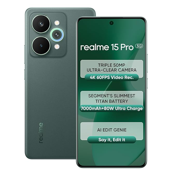 realme 15 Pro 5G (Velvet Green, 256 GB) (12 GB RAM)