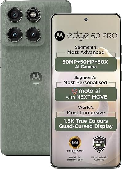 MOTOROLA Edge 60 Pro (Pantone Shadow, 256 GB)  (12 GB RAM)