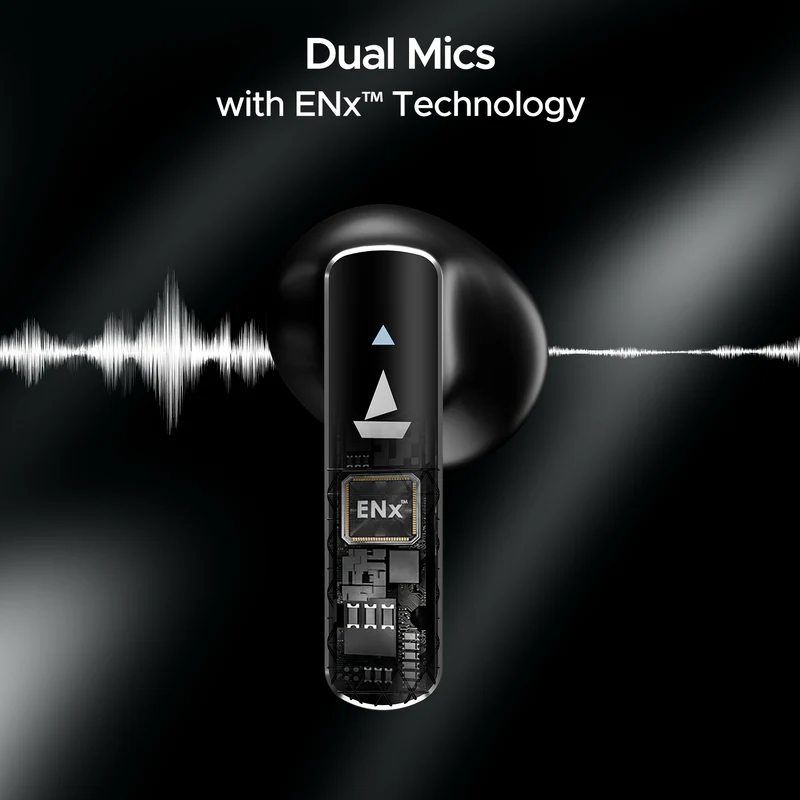 boAt Airdopes 91 Prime, 45H Battery, ENx, ASAP Charge, Stream Ad Free Music via App Bluetooth 