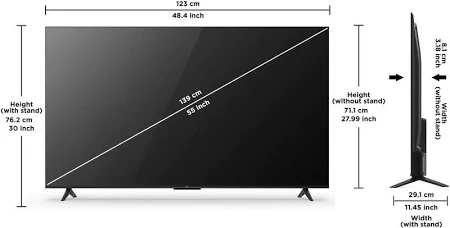 TCL 139 cm (55 inch) Ultra HD (4K) LED Smart Google TV 2025 Edition with HDR 10, Google Assistant | Dolby Audio| 2025 Launch  (55P6K)