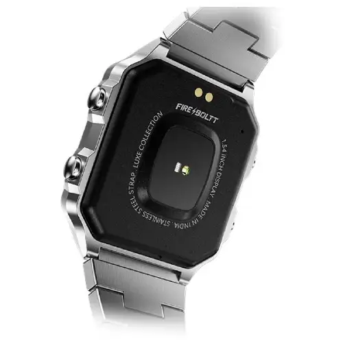 Fire-Boltt Retro 39.1mm (1.54) Display, Bluetooth call, Voice Assistance, Steel Straps Smartwatch  (Black Strap, Free Size)