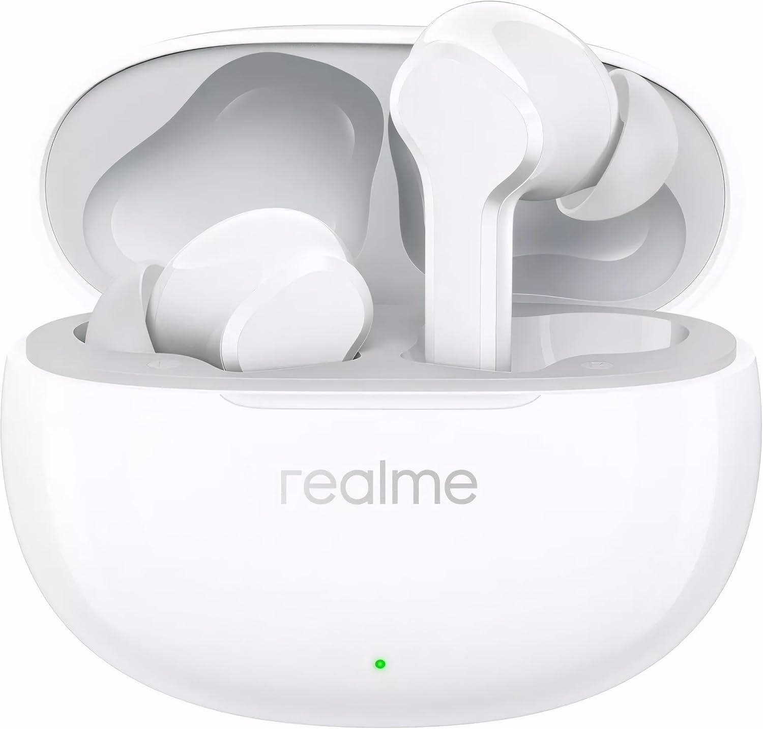 realme Buds T110 (RMA2306) with AI ENC for calls, 38 hours of Playback and Deep Bass Bluetooth  (Pop White, True Wireless)