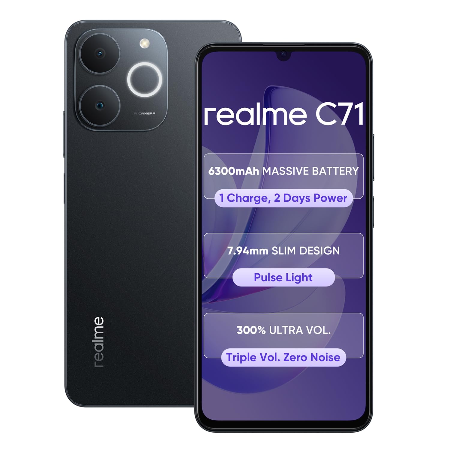 realme C71 (Obsidian Black, 128 GB)  (6 GB RAM)