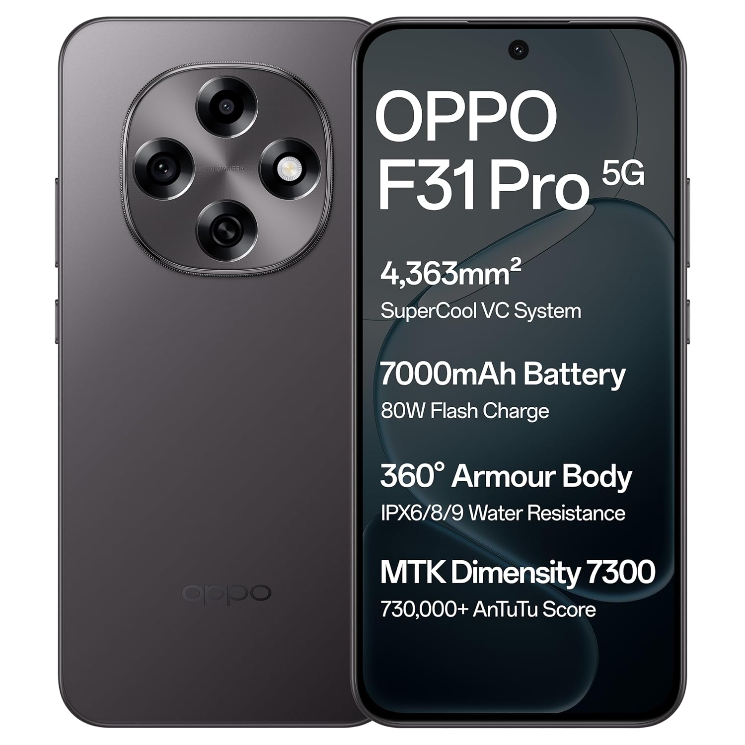 OPPO F31 Pro 5G (Space Grey, 256 GB) (12 GB RAM)
