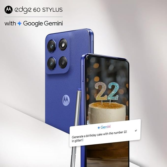 MOTOROLA Edge 60 Stylus (PANTONE Surf the Web, 256 GB)  (8 GB RAM)