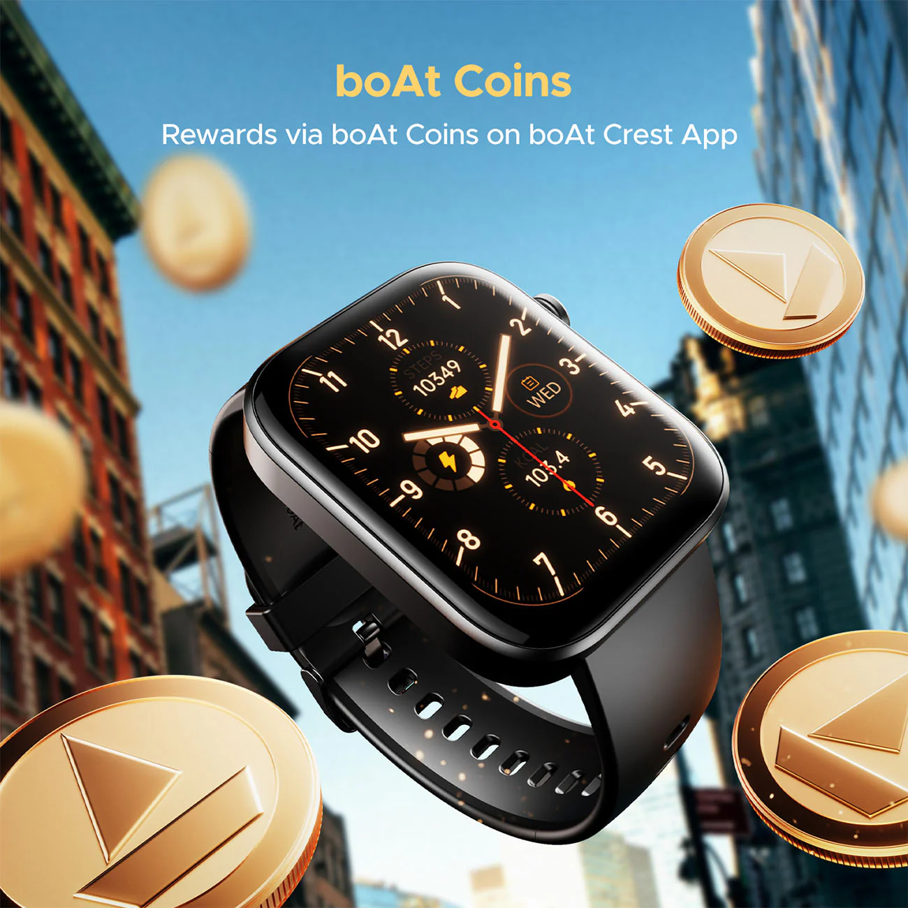 boAt Storm call 3 w/TBT Navigation,Watch Face Studio,1.83''(4.6 cm)HD Display,QR Tray Smartwatch  (Active Black Strap, Free Size)