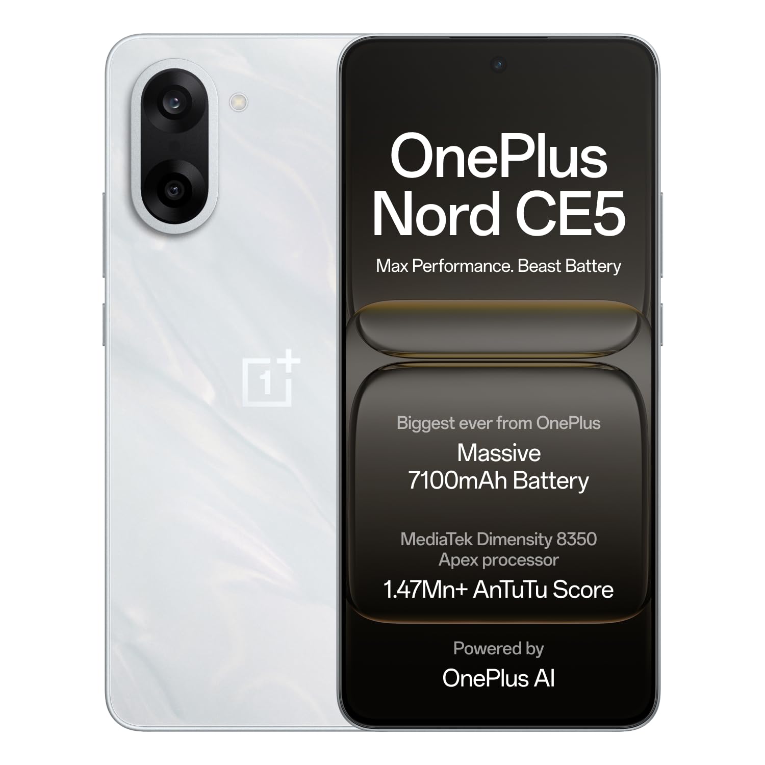 OnePlus Nord CE5 5G (Marble Mist, 128 GB)  (8 GB RAM)