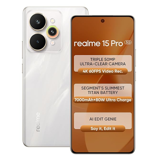 realme 15 Pro 5G (Flowing Silver, 256 GB) (8 GB RAM)