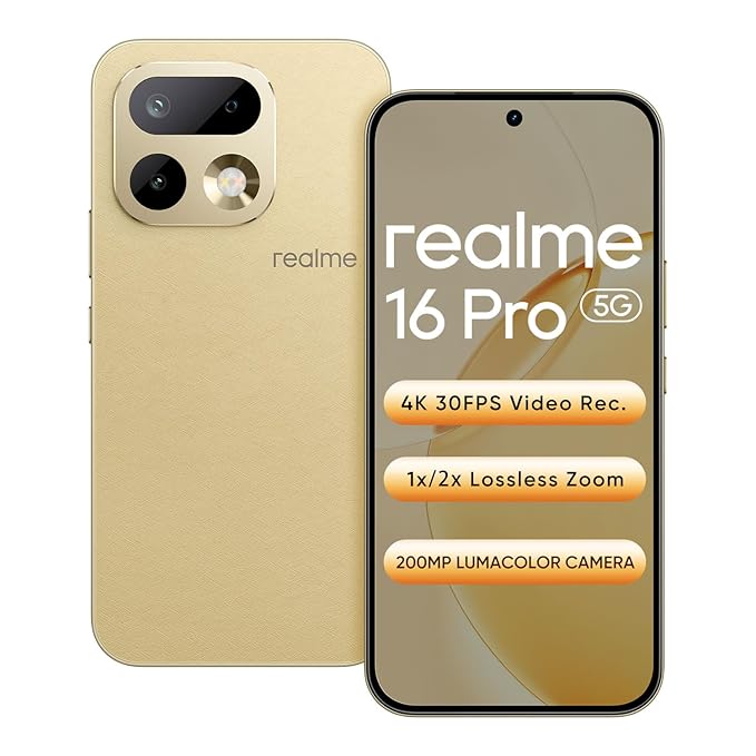 realme 16 Pro 5G (Master Gold, 256 GB) (8 GB RAM)