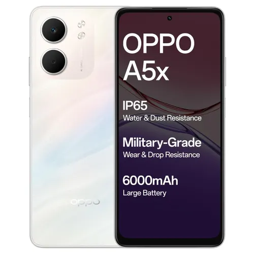 OPPO A5x 5G (Laser White, 128 GB)  (4 GB RAM)