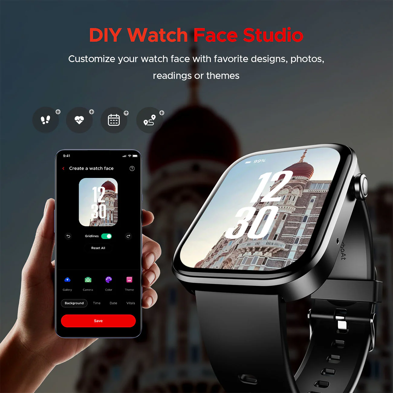 boAt Storm call 3 w/TBT Navigation,Watch Face Studio,1.83''(4.6 cm)HD Display,QR Tray Smartwatch  (Active Black Strap, Free Size)