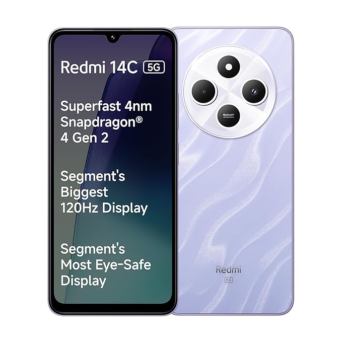 REDMI 14C 5G (Stardust Purple, 128 GB) (6 GB RAM)