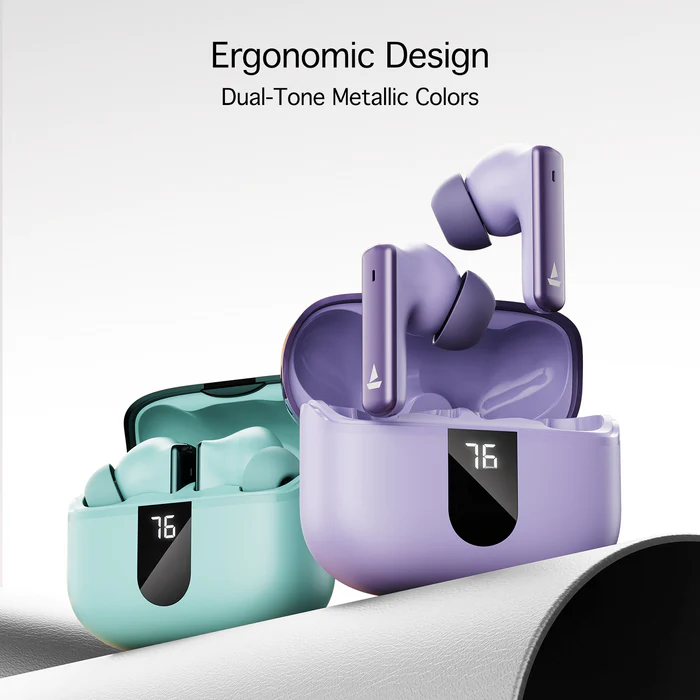 boAt Airdopes 181 Pro, 100H Battery, ENx,LED Display, Stream Ad Free Music via App Bluetooth  