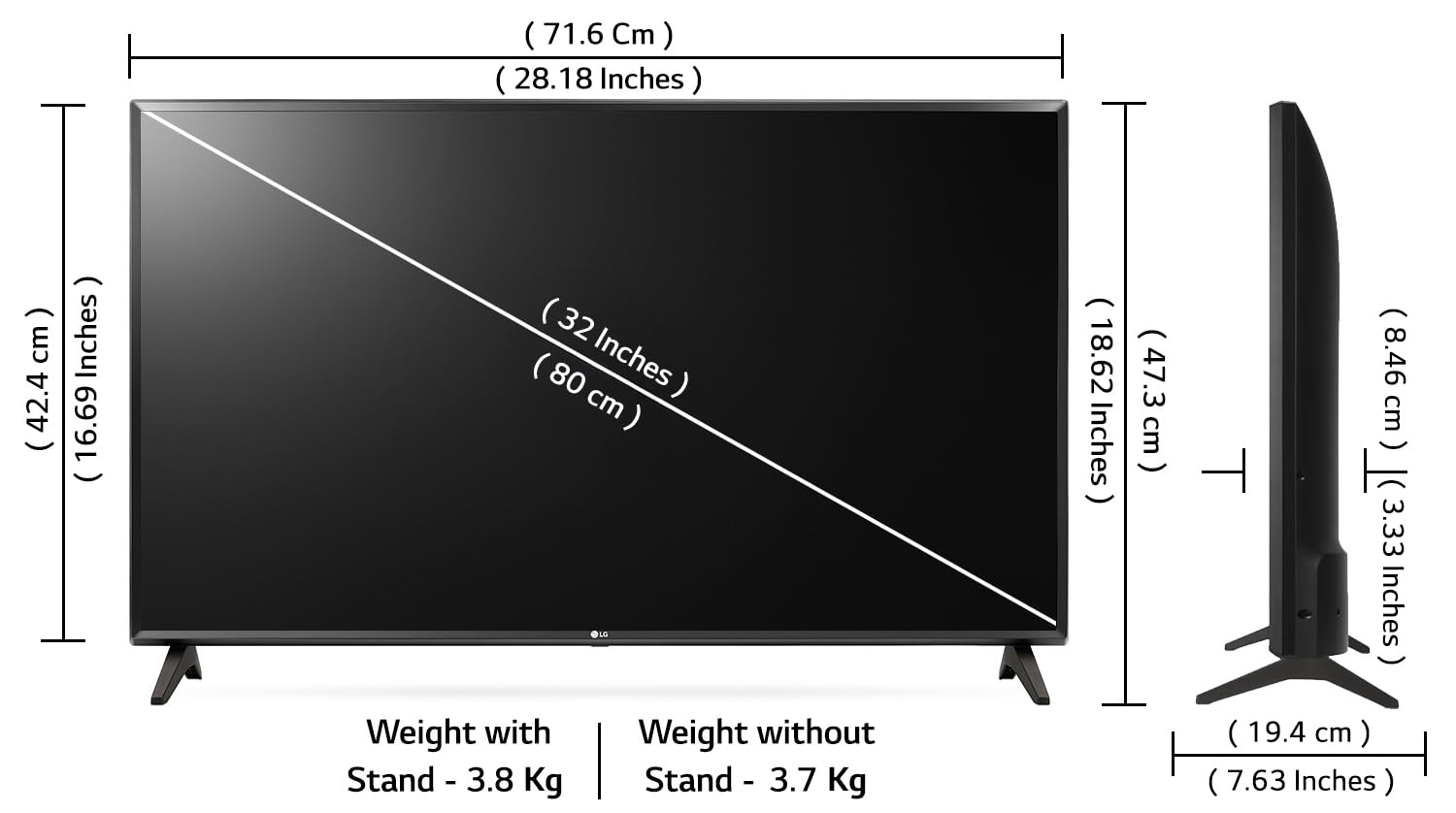 LG LR570 80 cm (32 inch) HD Ready LED Smart WebOS TV 2025 