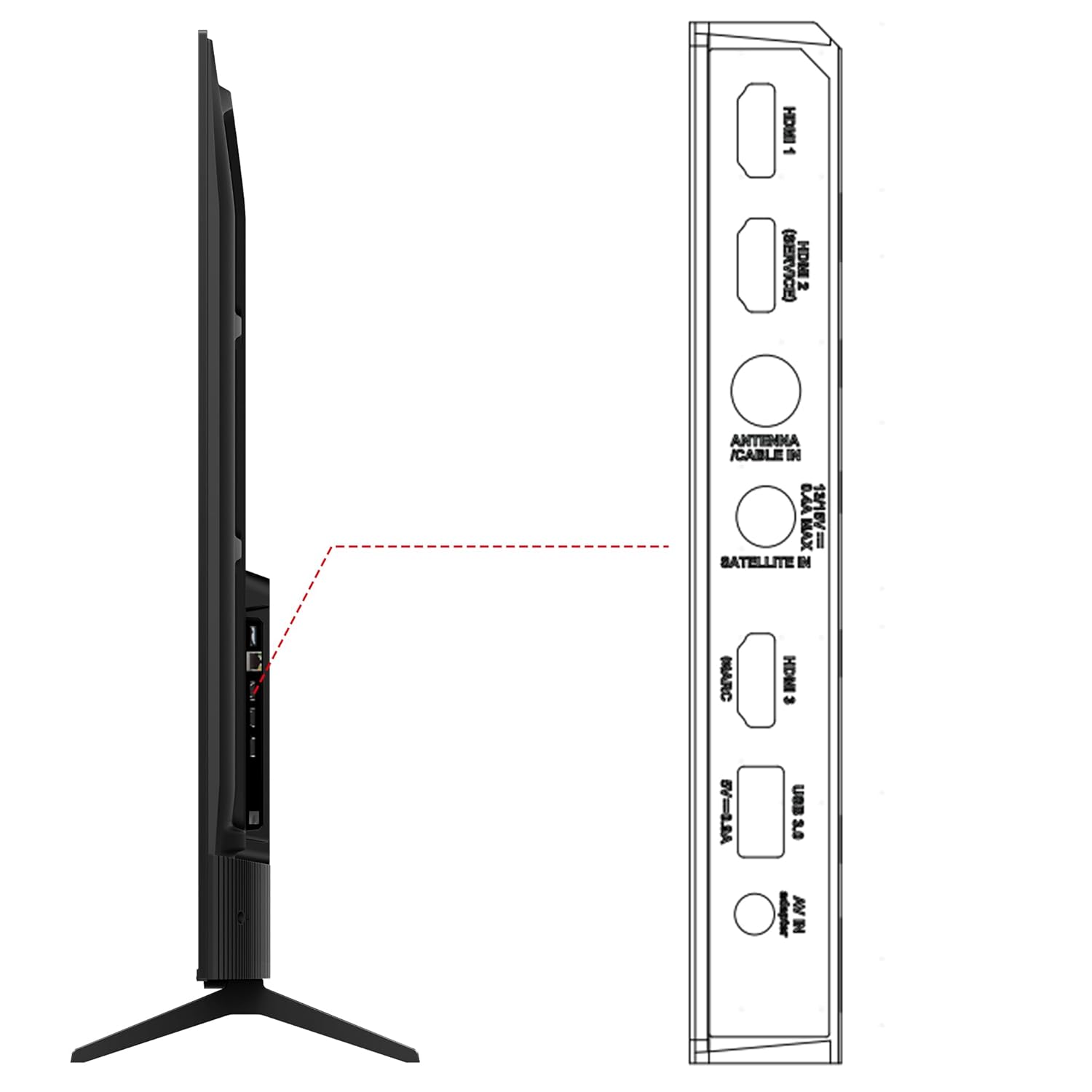 TCL 138 cm (55 inch) Ultra HD (4K) LED Smart Google TV 2025 Edition with MEMC | Dolby Vision-Atmos | HVA Panel & Metallic Bezel-Less  (55V6C)