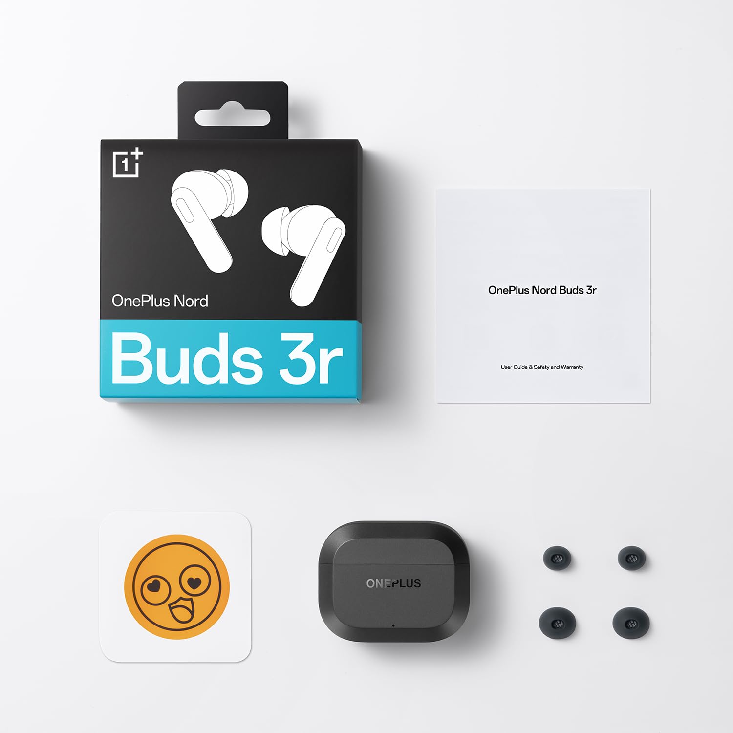 OnePlus Nord Buds 3r TWS Earbud, 10min charge for 8hr Music, 3D Audio, 2-mic call Bluetooth  (Ash Black, True Wireless)