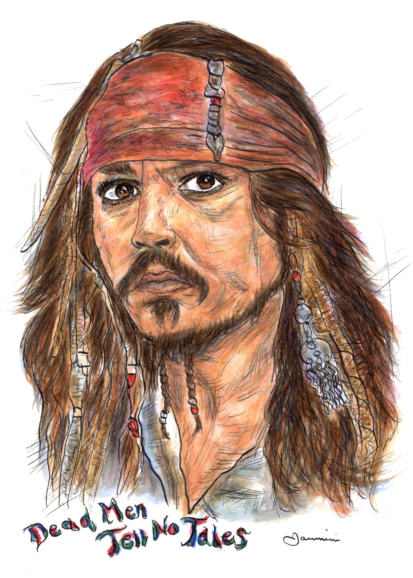 Johnny Depp The Pirates of the Caribbean