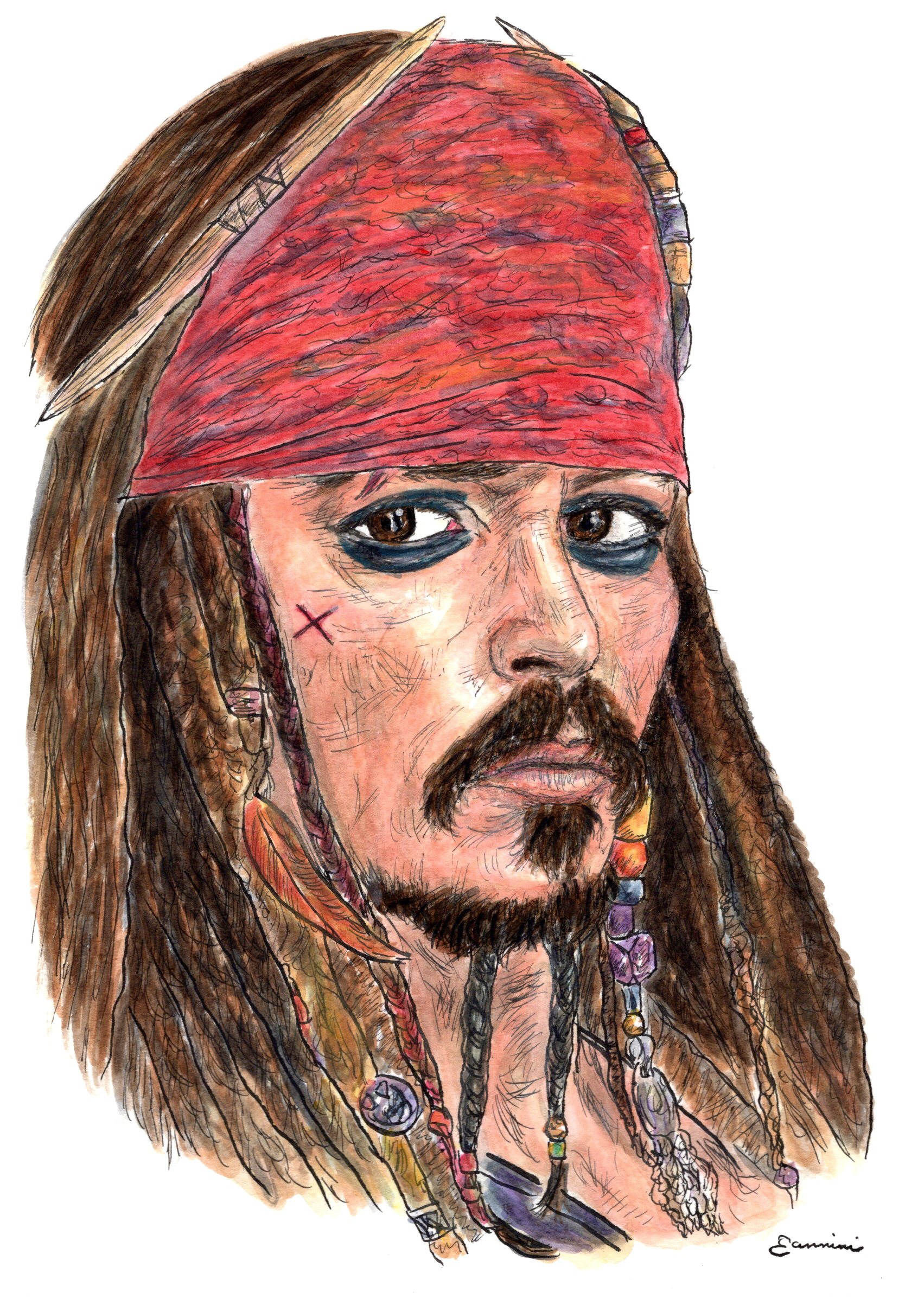 Johnny Depp The Pirates of the Caribbean