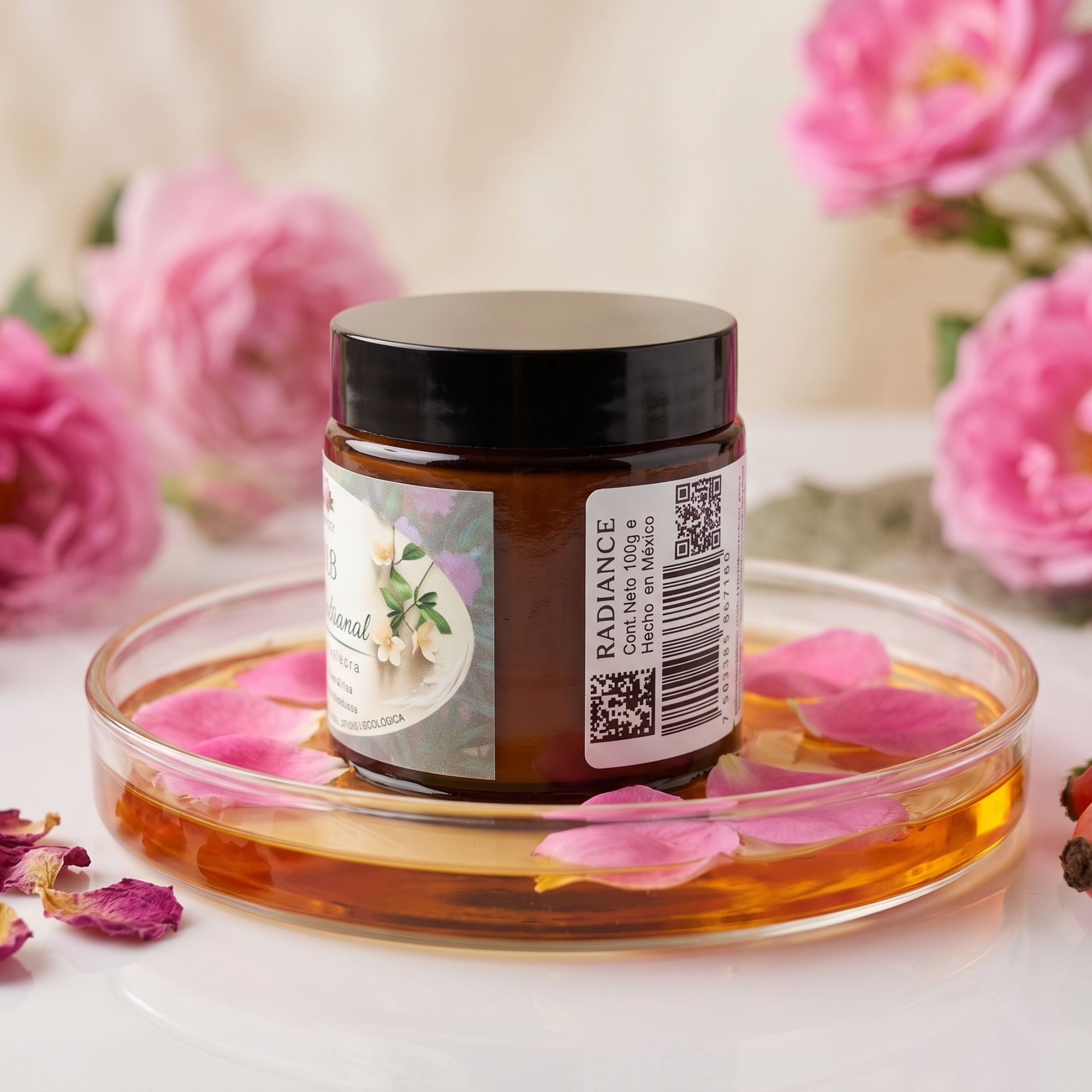 RADIANCE - Crema de Hidratación Facial con Hidrolato Rosa Gallica y Aceite de Rosa Mosqueta