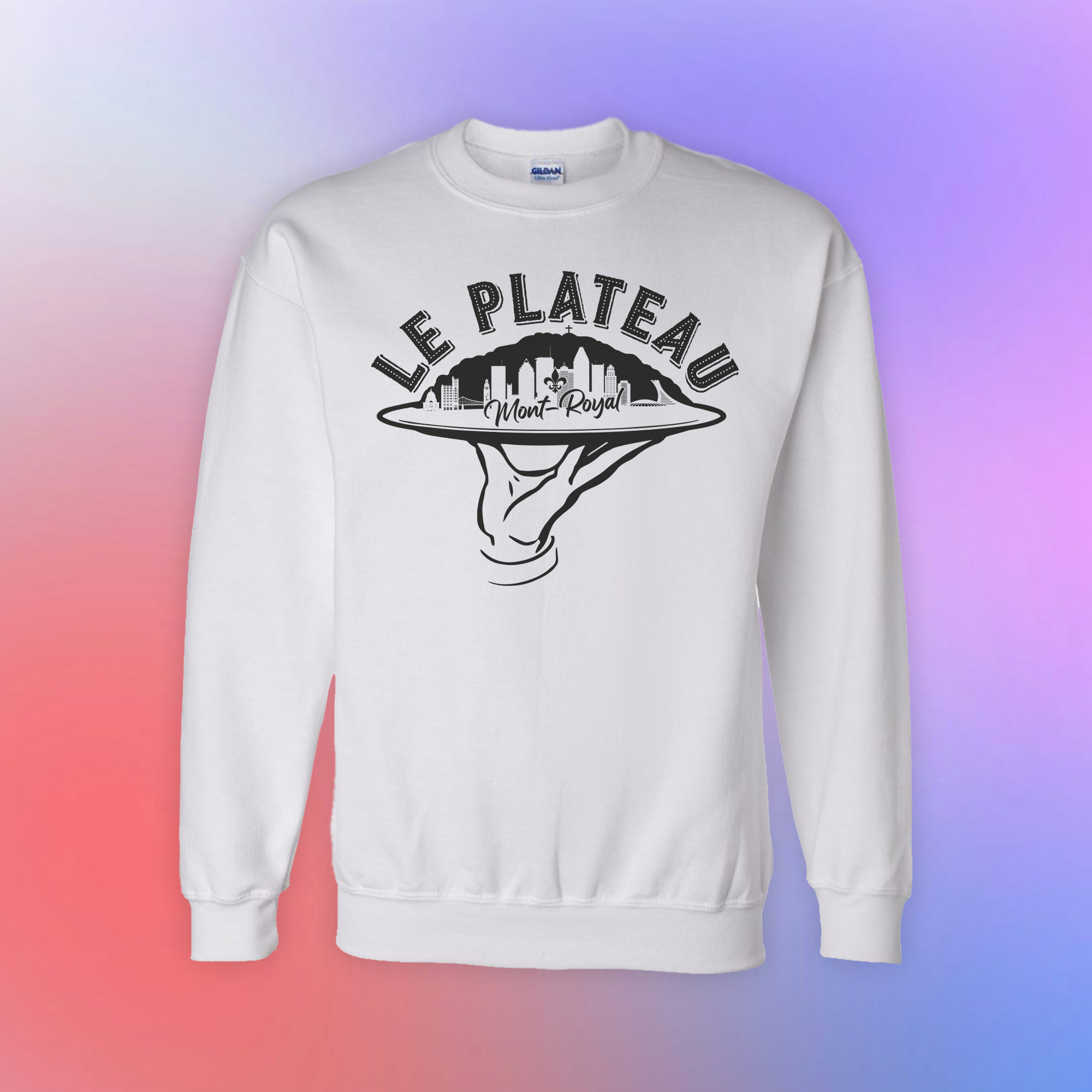 Chandail en coton molletonné "Le plateau Mont-Royal"