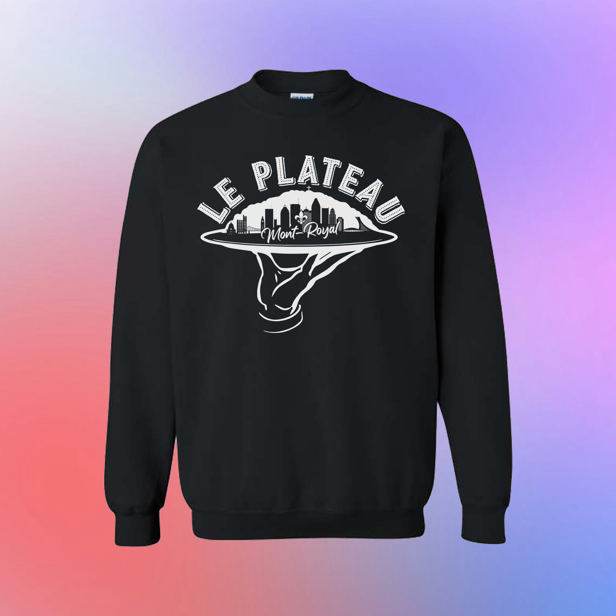 Chandail en coton molletonné "Le plateau Mont-Royal"