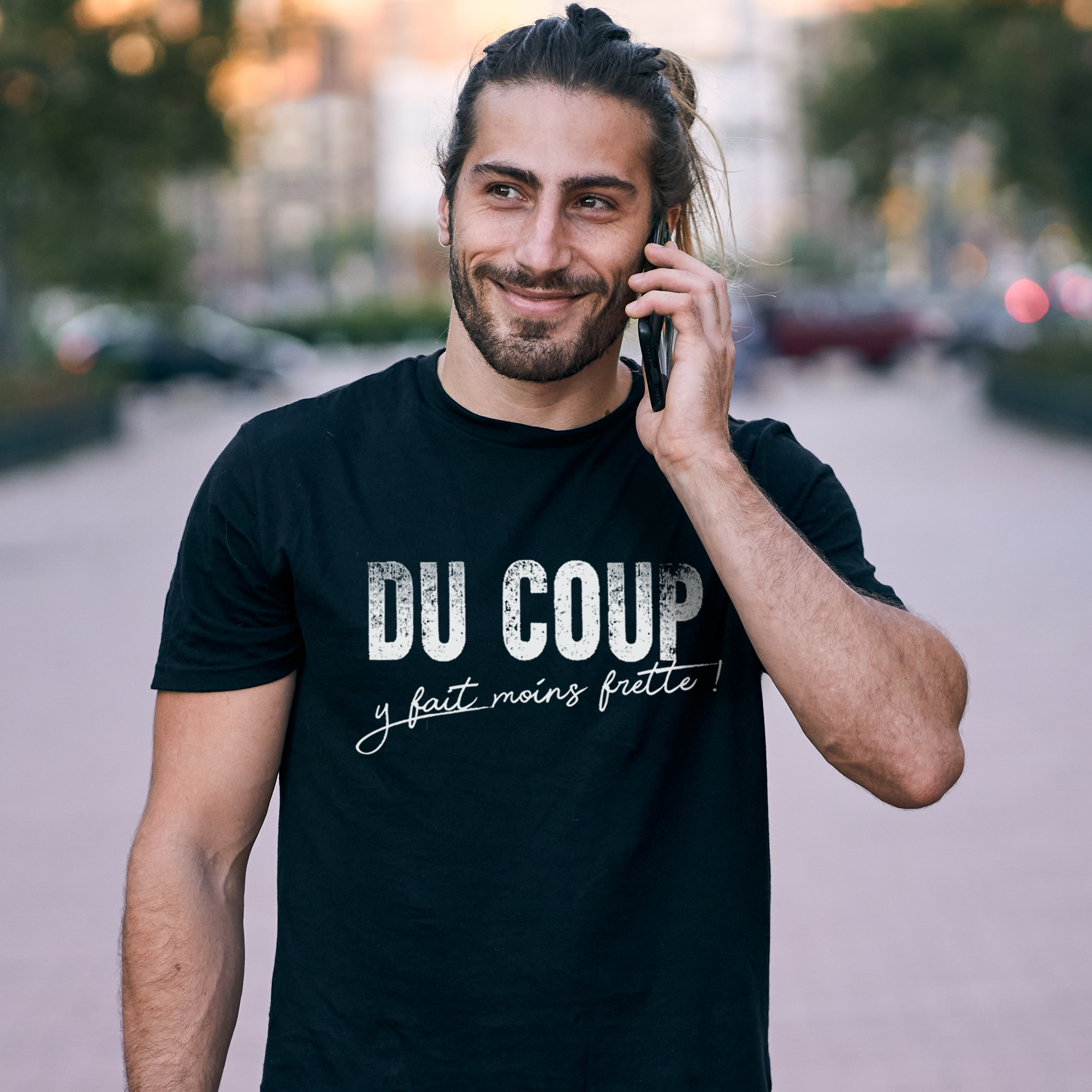 T-shirt "DU COUP y fait moins frette"