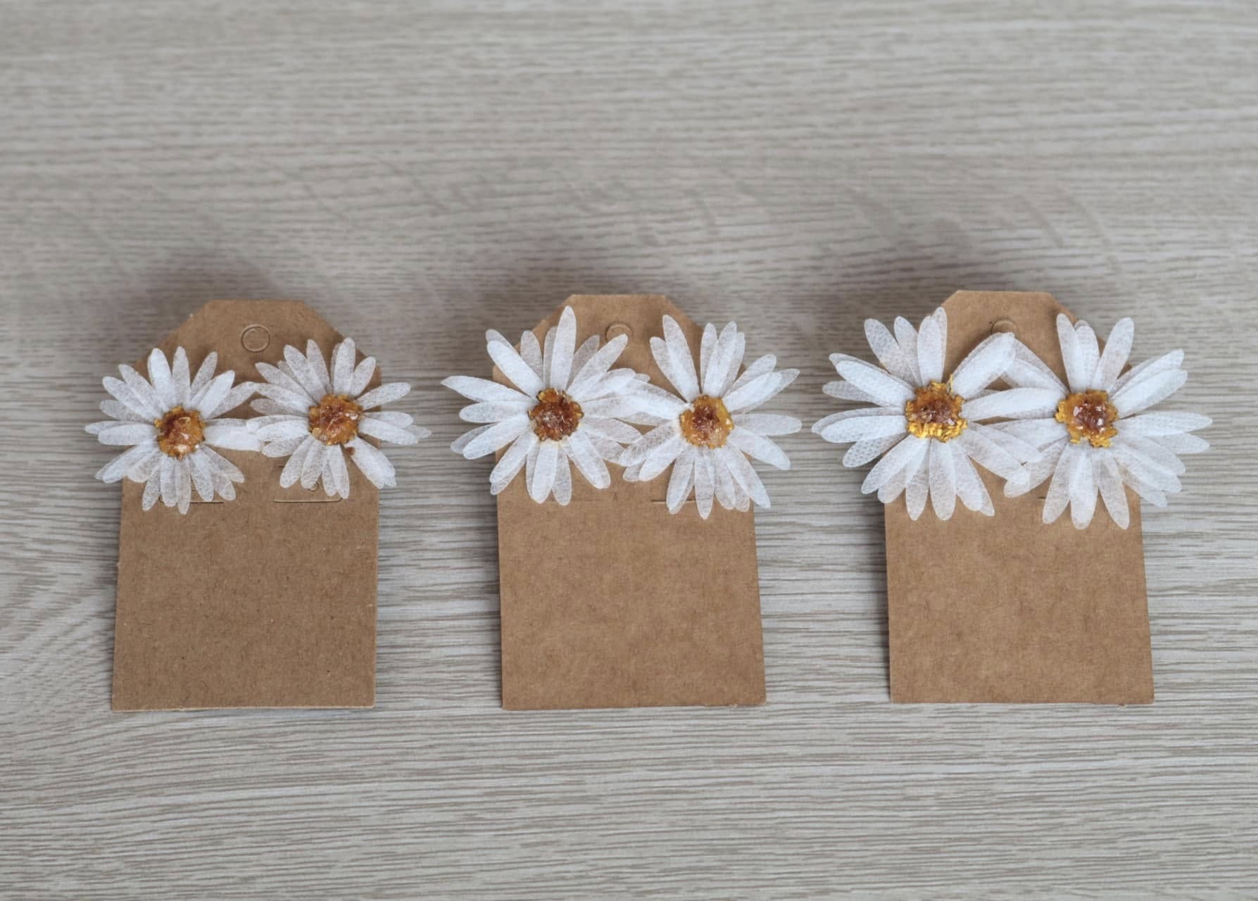 Citrine Flower Studs