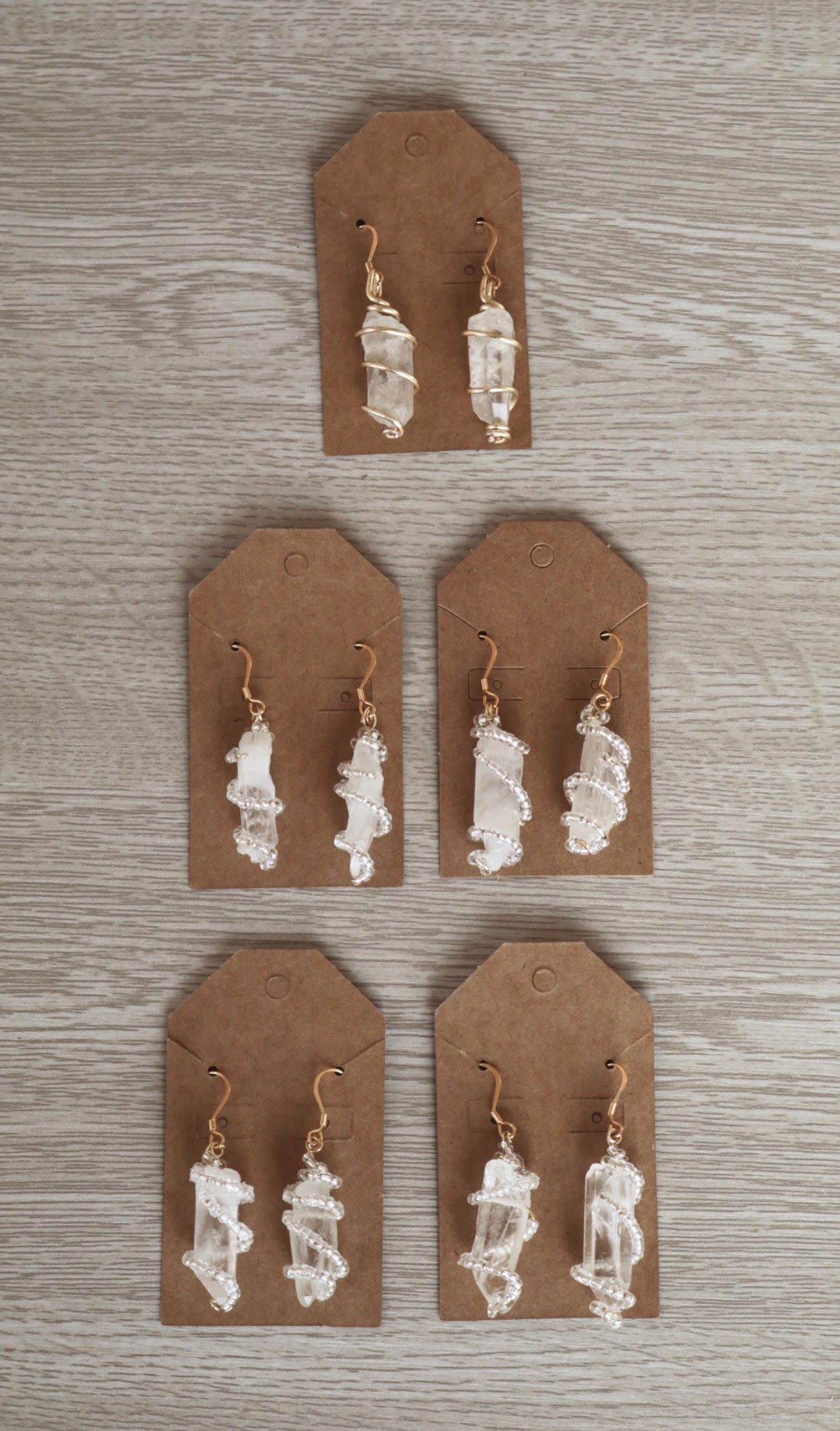 Clear Quartz Earrings