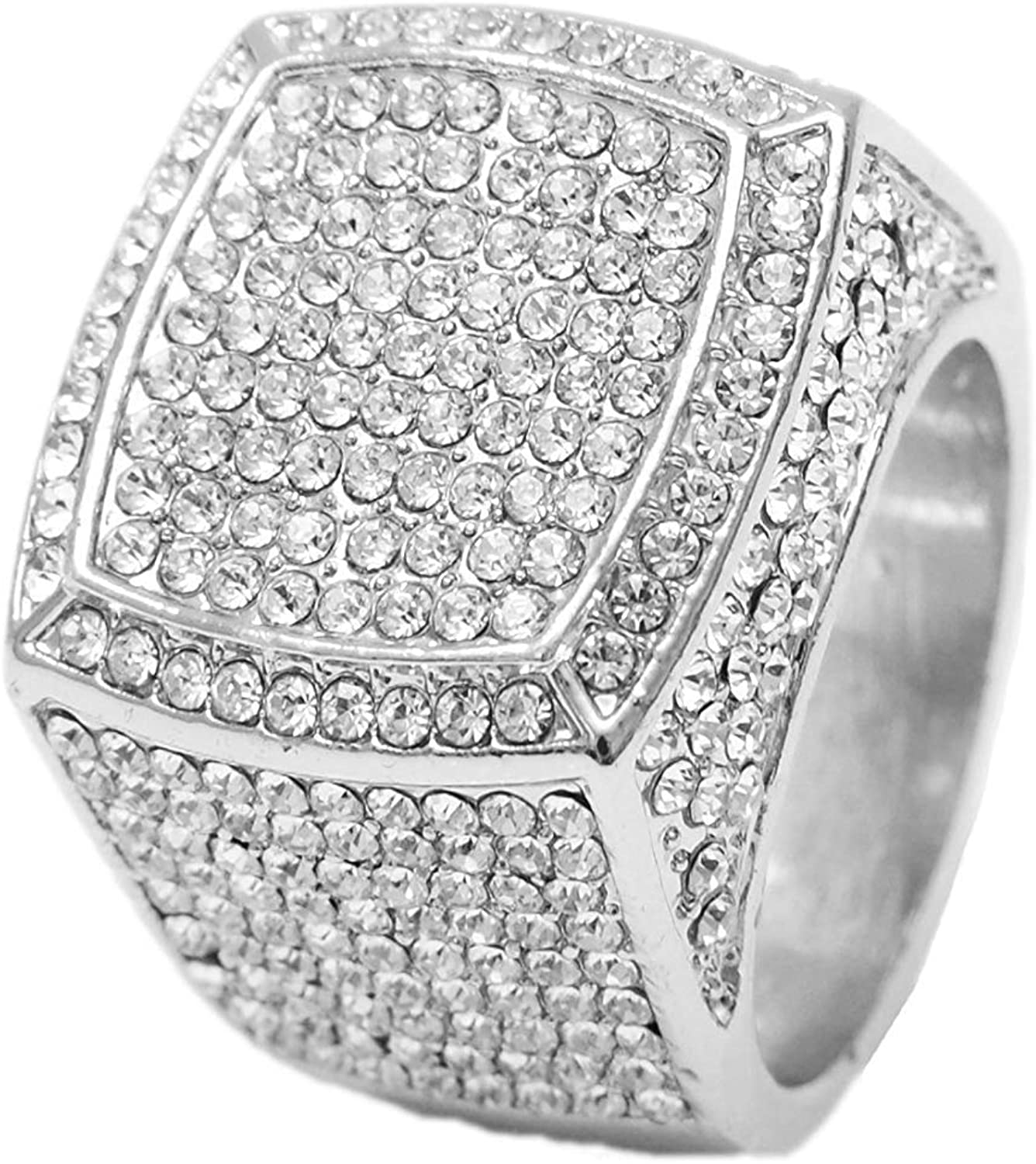 Charles Raymond Bling Hip Hop Iced Out Luxury Men's Ring -SIZE 10