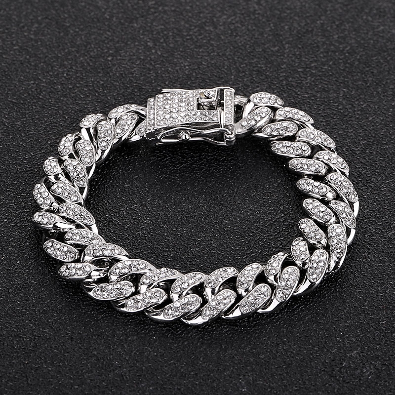 Luxury Bracelet Hiphop Iced Out Cuban Link Bracelets