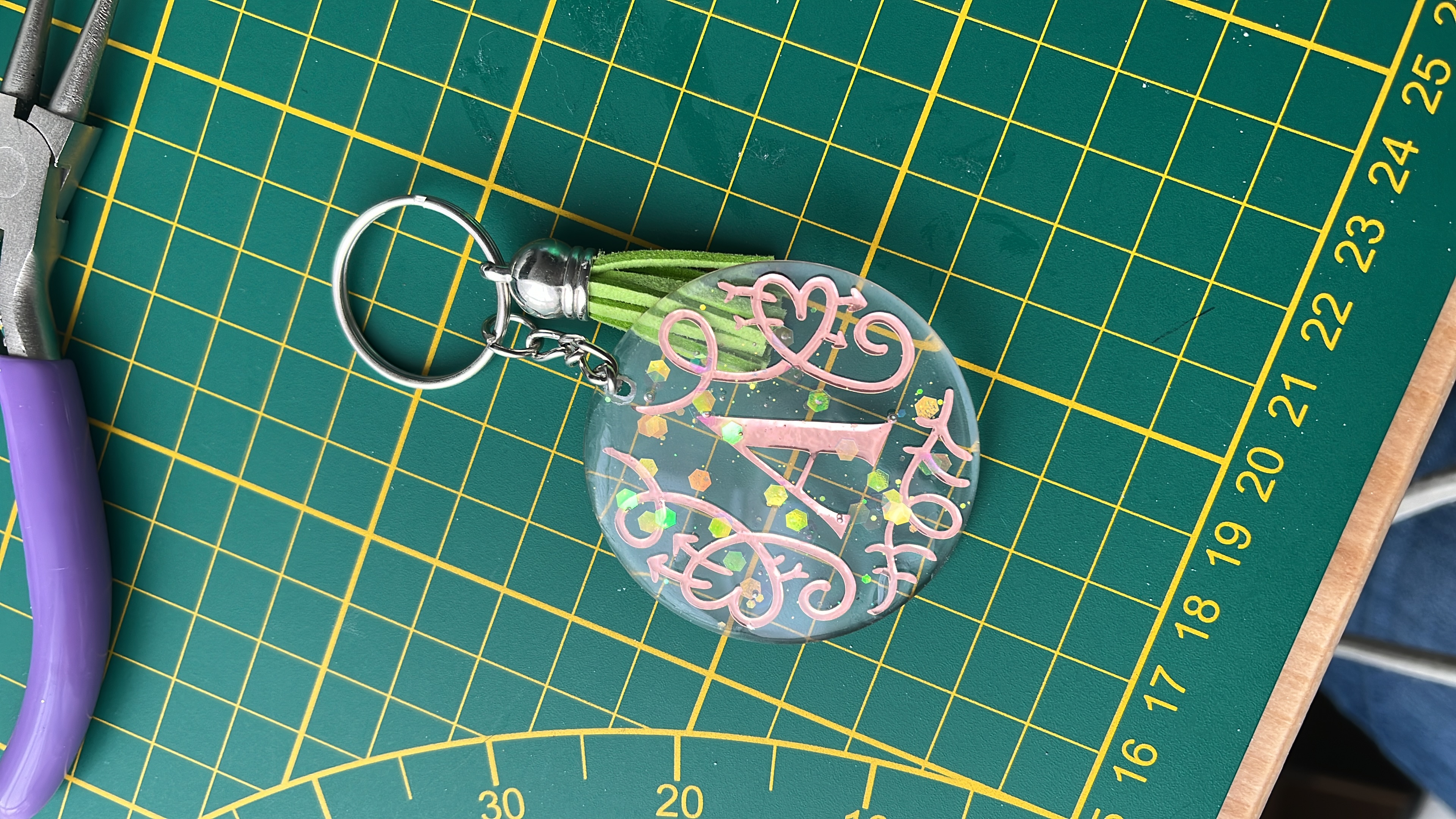 Porte-clés Prénom personnalisé Vinyle