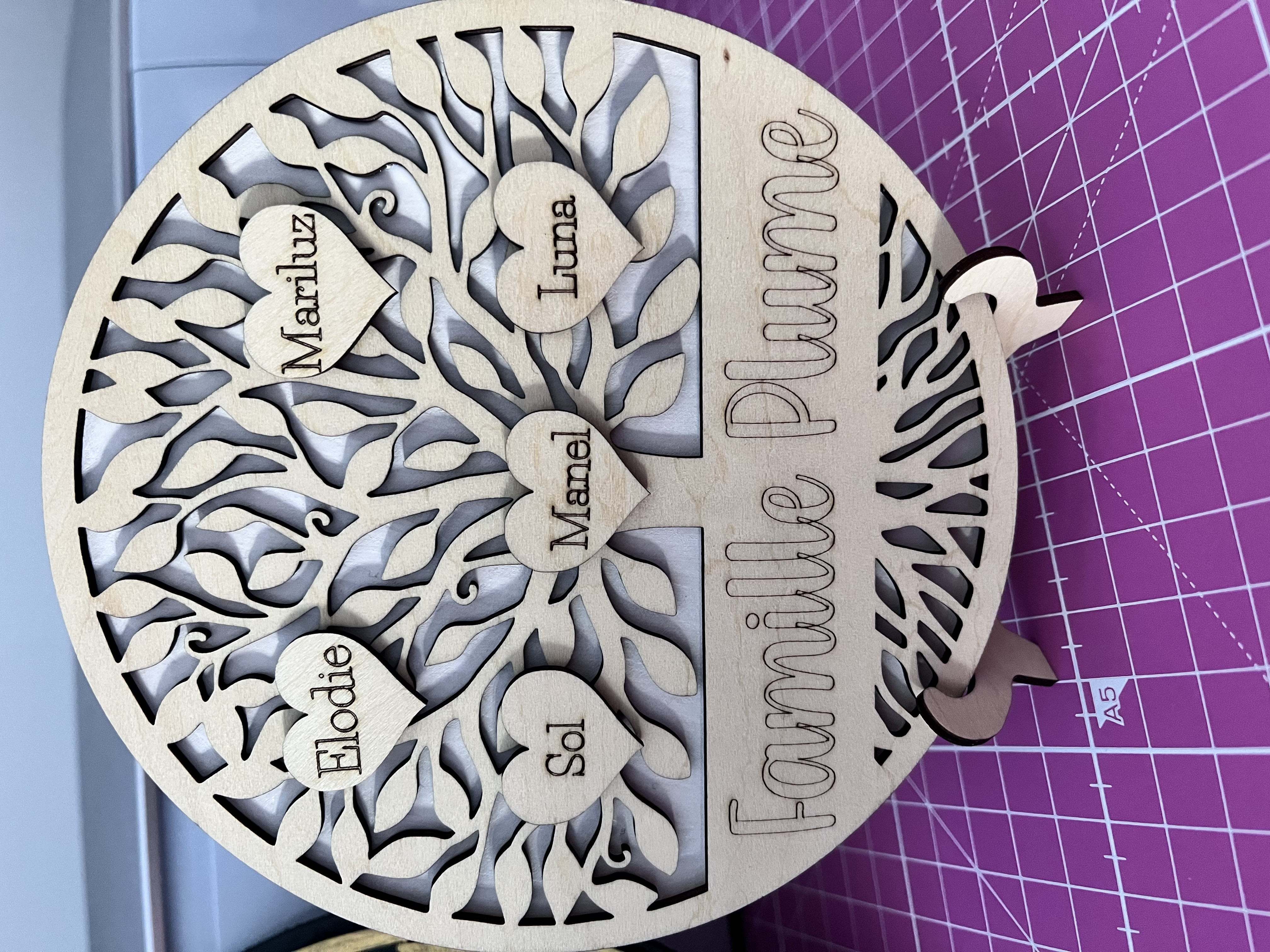 Family Tree - Arbre de vie en bois