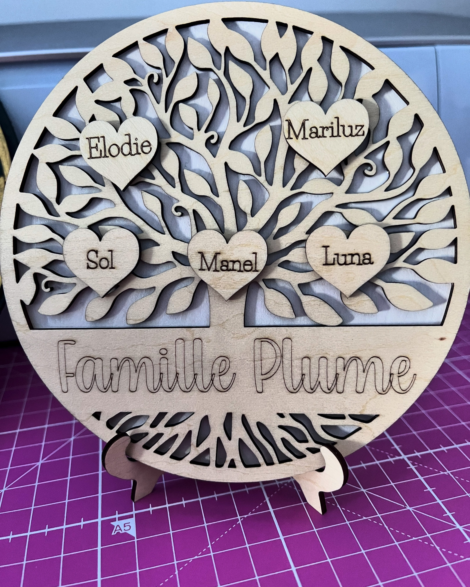 Family Tree - Arbre de vie en bois